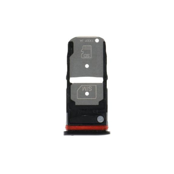 Bandeja Dual Sim Para Motorola One Zoom en color negro