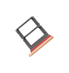 Bandeja Dual SIM Para Motorola Razr 50 Ultra en color naranja