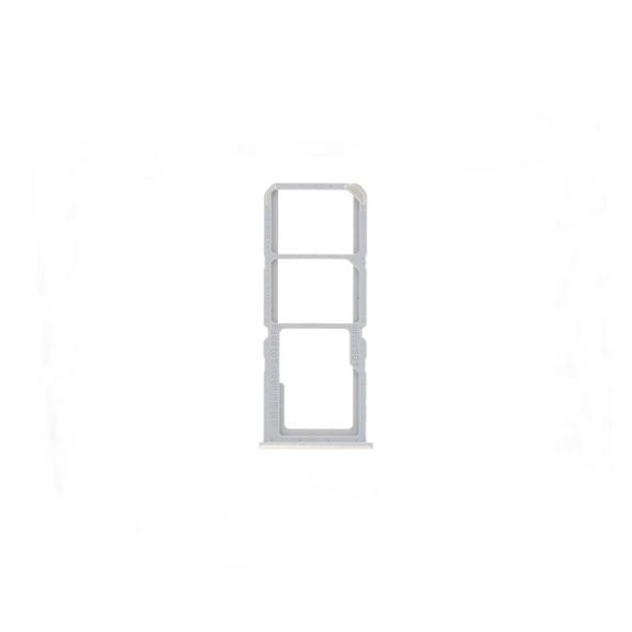 Bandeja dual SIM para Oppo A54s plateado