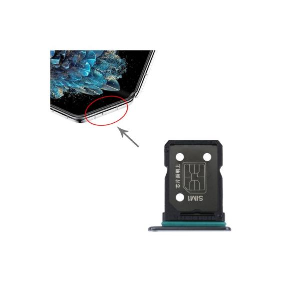 Bandeja Dual SIM para Oppo Find N en color negro