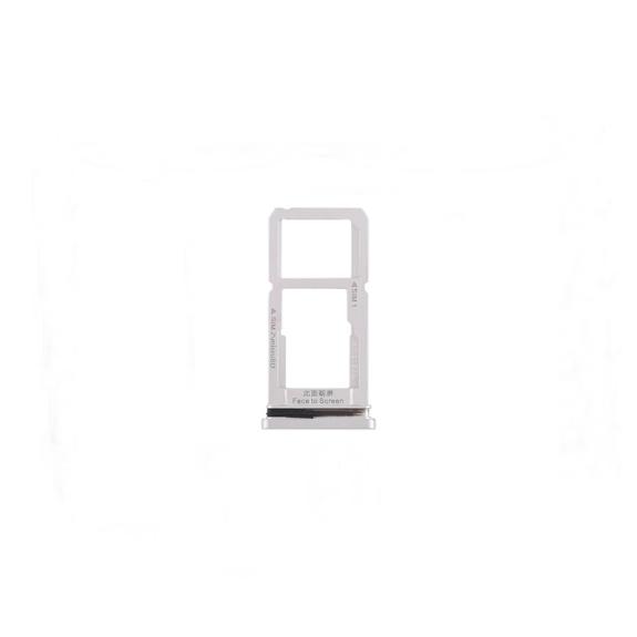 Bandeja dual SIM para Oppo R15 plateado