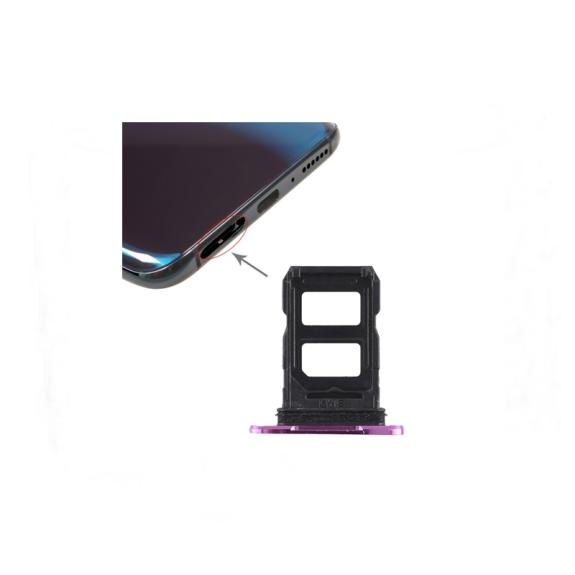 Bandeja dual SIM para Oppo R17 Pro morado