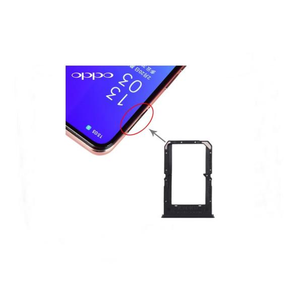 Bandeja dual SIM para Oppo Reno3 / K7 5G / Find X2 Lite negro