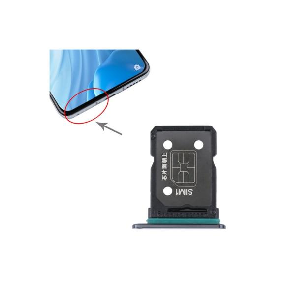 Bandeja Dual SIM para Oppo Reno7 SE 5G en color negro