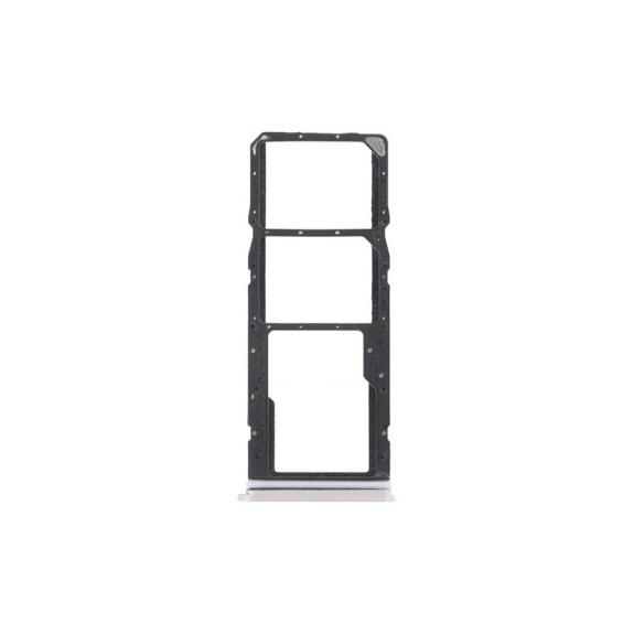 Bandeja dual SIM para Realme C55 en color plateado