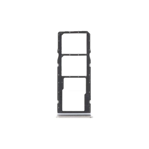 Bandeja dual SIM para Realme C55 en color plateado