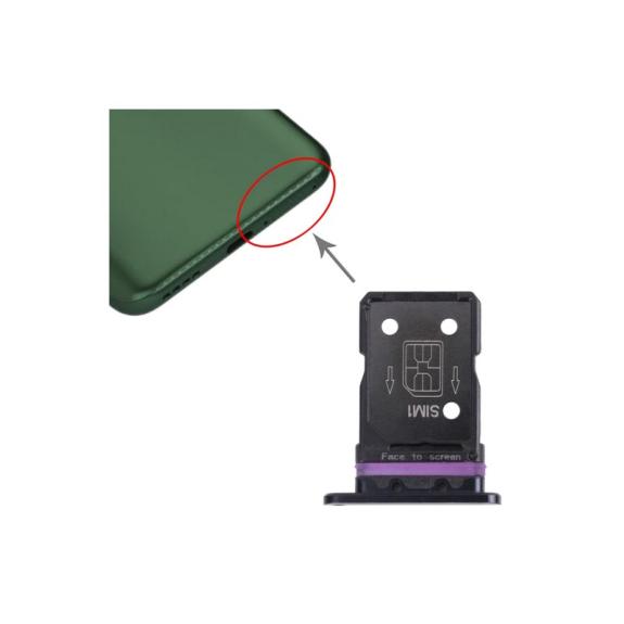Bandeja dual SIM para Realme X50 Pro 5G en color negro