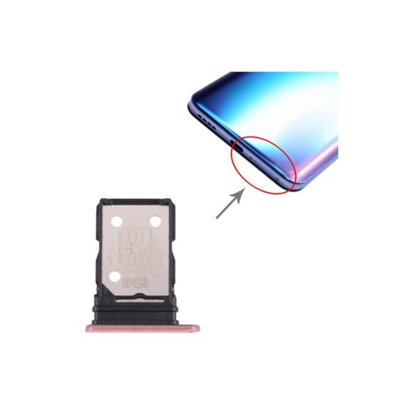 Bandeja dual SIM para Realme X7 en color dorado