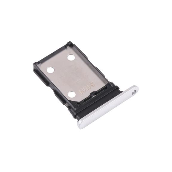 Bandeja dual SIM para Realme X7 en color plateado