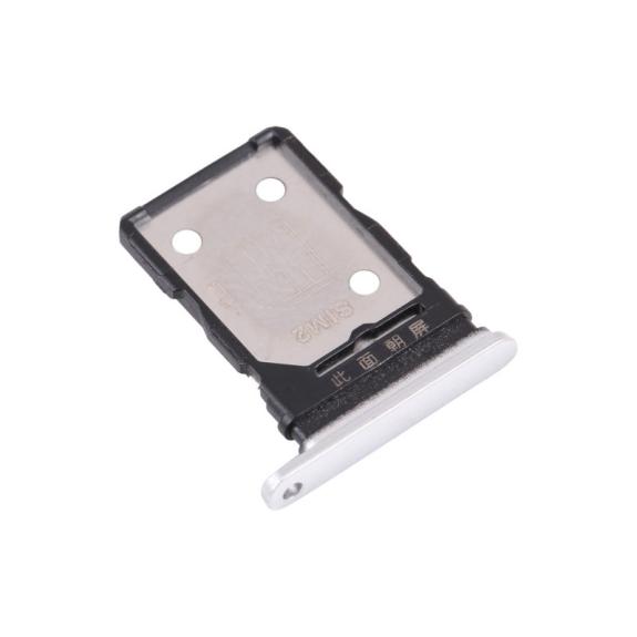 Bandeja dual SIM para Realme X7 en color plateado