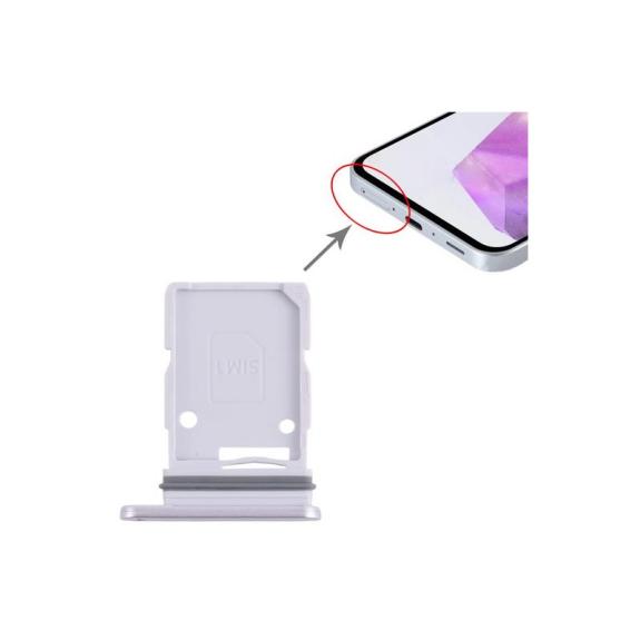 Bandeja Dual SIM Para Samsung Galaxy A36 en color blanco