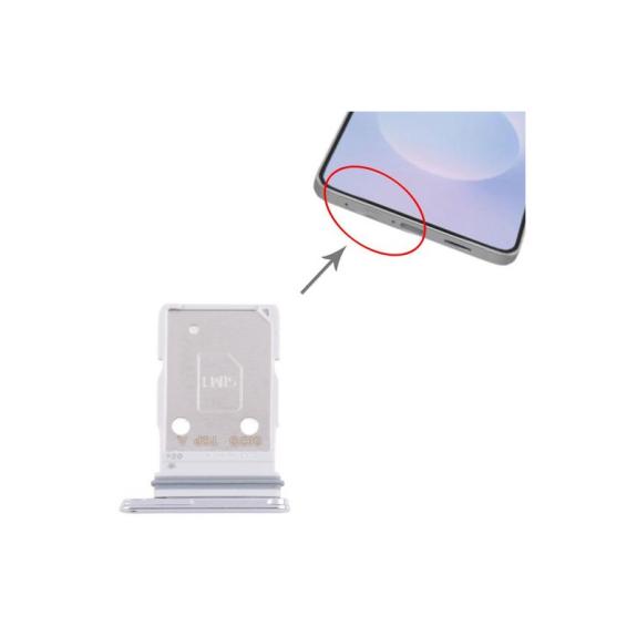 Bandeja Dual SIM Para Samsung Galaxy S25 Edge Plateado