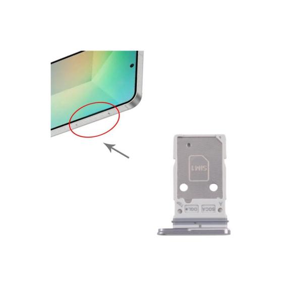 Bandeja Dual SIM Para Samsung Galaxy S25 FE Plateado
