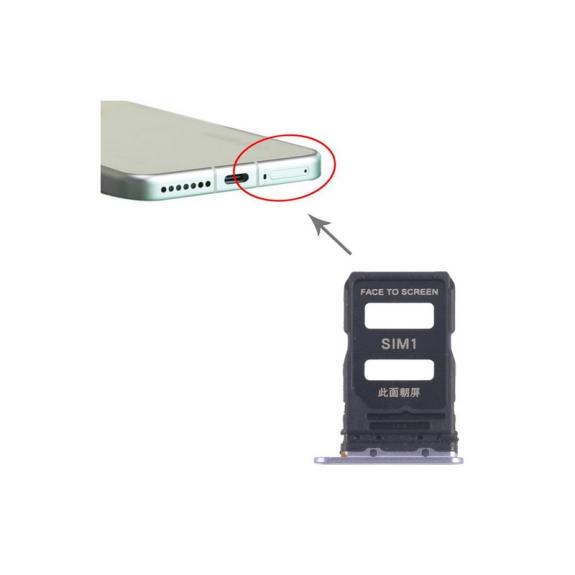 Bandeja Dual SIM Para Xiaomi 15 Azul
