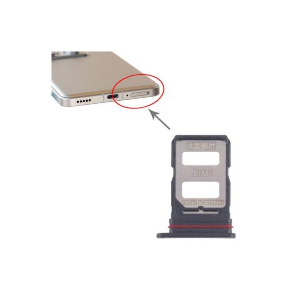 Bandeja Dual SIM Para Xiaomi Poco F7 Negro