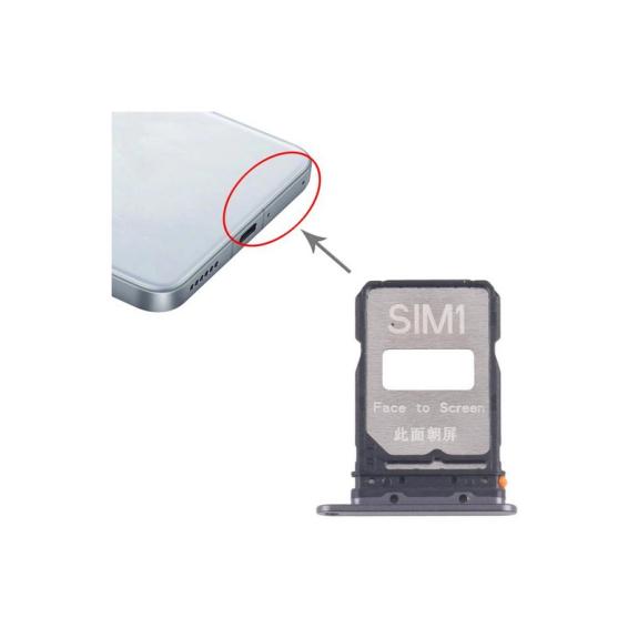 Bandeja Dual SIM Para Xiaomi Poco F7 Pro Negro