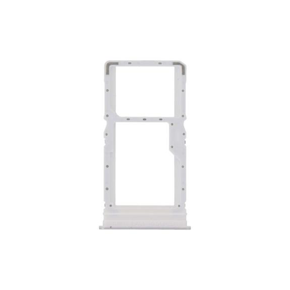 Bandeja dual SIM para Xiaomi Poco M6 en color plateado