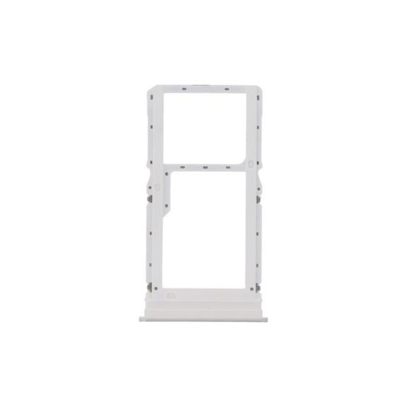 Bandeja dual SIM para Xiaomi Poco M6 en color plateado