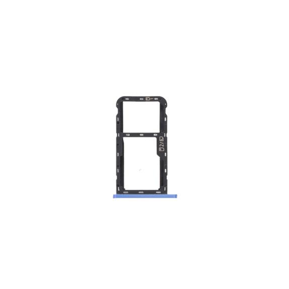 Bandeja dual SIM para ZTE Blade A52 azul