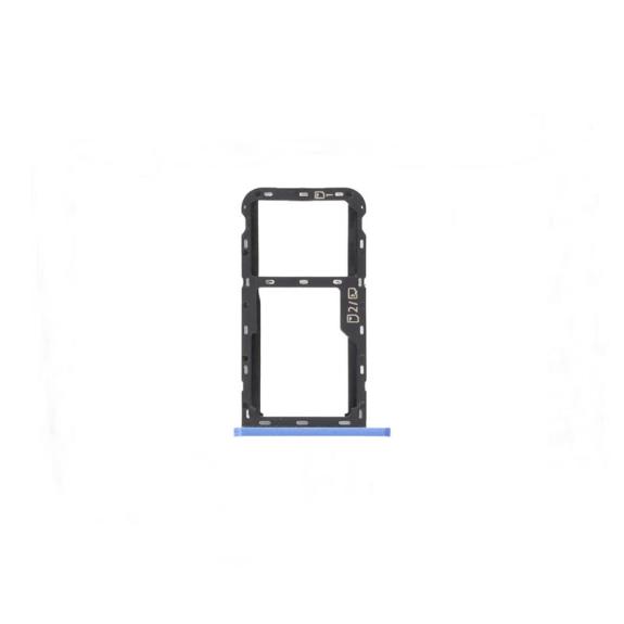 Bandeja dual SIM para ZTE Blade A72 5G azul