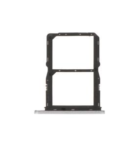 Bandeja Dual SIM Para ZTE Blade A75 5G Plateado