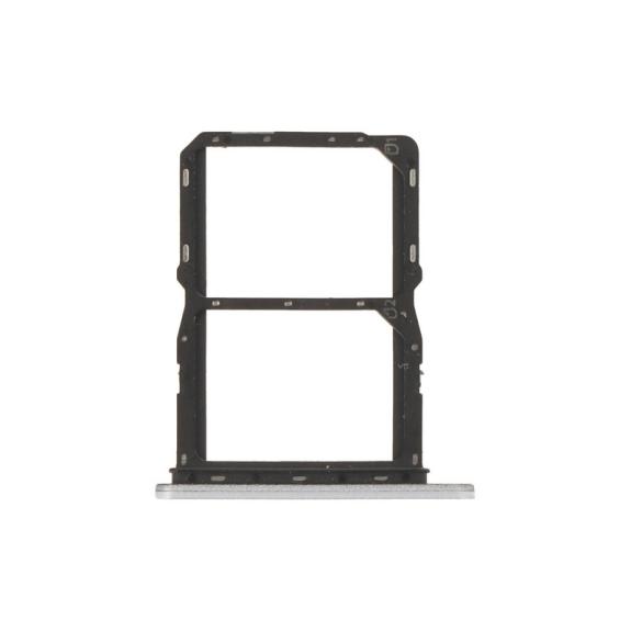 Bandeja Dual SIM Para ZTE Blade A75 5G Plateado