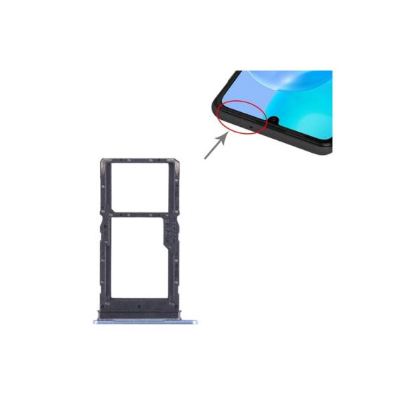 Bandeja dual Sim + SD Para Huawei Honor X5 Plus en color azul