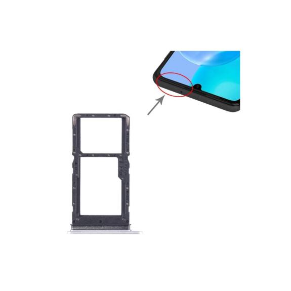 Bandeja dual Sim + SD Para Huawei Honor X5 Plus en color platead
