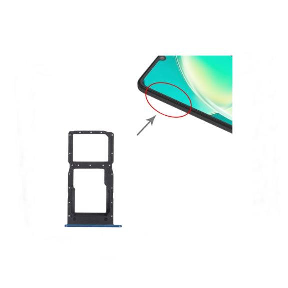 Bandeja dual SIM + SD para Huawei Nova Y60 azul