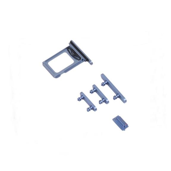 Bandeja dual SIM + SD para iPhone 14 Plus azul