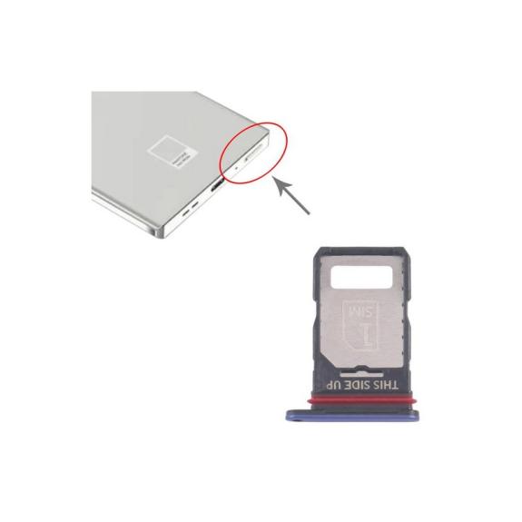 Bandeja Dual SIM + SD Para Motorola Edge 60 Pro Azul