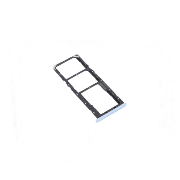 Bandeja dual SIM + SD para Oppo A15 azul