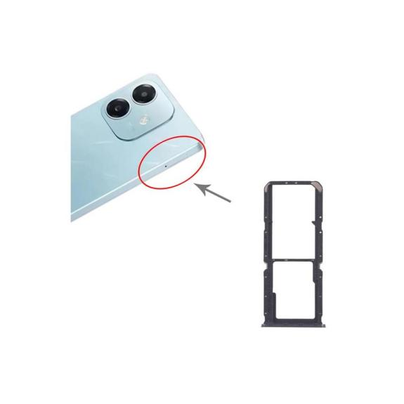 Bandeja Dual SIM + SD Para Oppo A3x 4G Negro