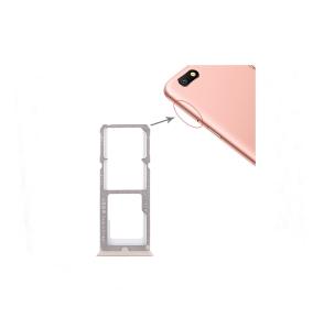 Bandeja dual SIM + SD para Oppo A77 dorado-rosa