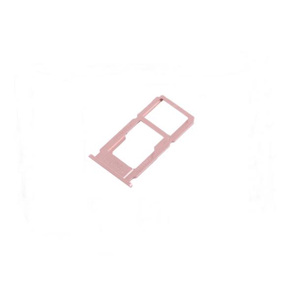 Bandeja dual SIM + SD para Oppo R11 dorado-rosa