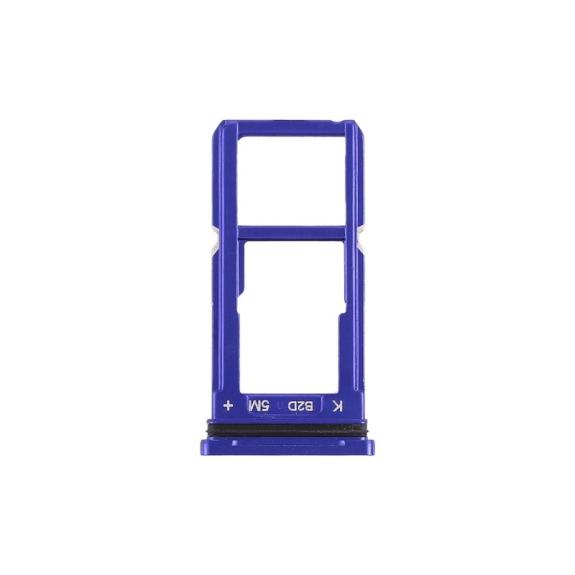 Bandeja Dual SIM + SD para Oppo R15 en color azul