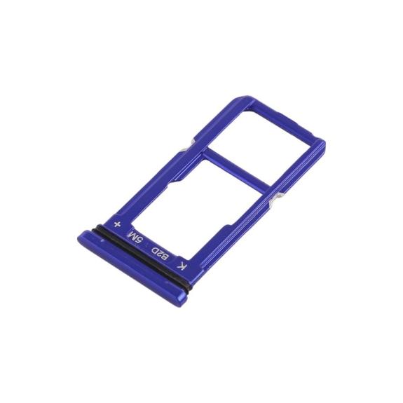 Bandeja Dual SIM + SD para Oppo R15 en color azul
