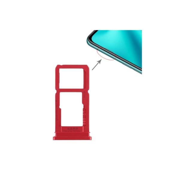 Bandeja Dual SIM+ SD para Oppo R15 en color rojo