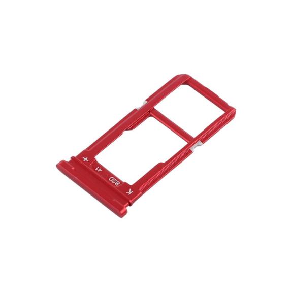 Bandeja Dual SIM+ SD para Oppo R15 en color rojo
