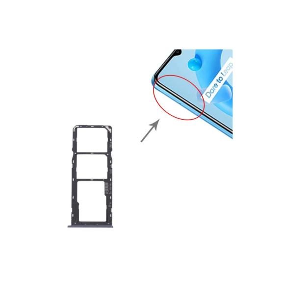 Bandeja dual SIM + SD para Realme C11 2021 en color gris