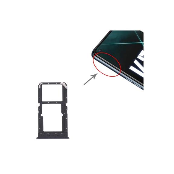 Bandeja dual SIM + SD para Realme K7X en color negro (REALME V5)
