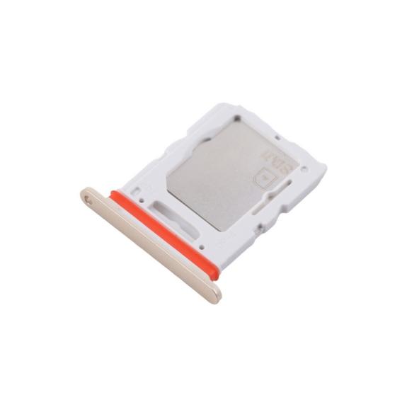 Bandeja dual Sim + SD Para Samsung Galaxy M55 en color dorado