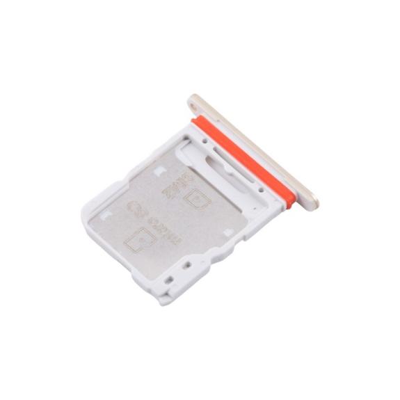 Bandeja dual Sim + SD Para Samsung Galaxy M55 en color dorado
