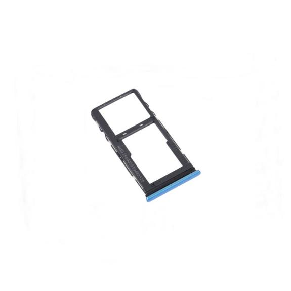 Bandeja dual SIM + SD para TCL 20 5G azul