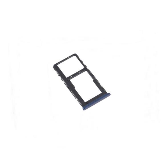 Bandeja dual SIM + SD para TCL 20 R 5G azul