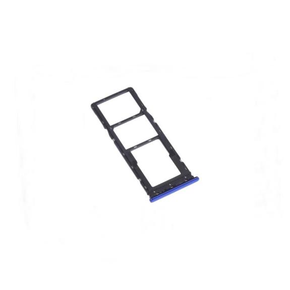 Bandeja dual SIM + SD para Tecno Camon 12 azul