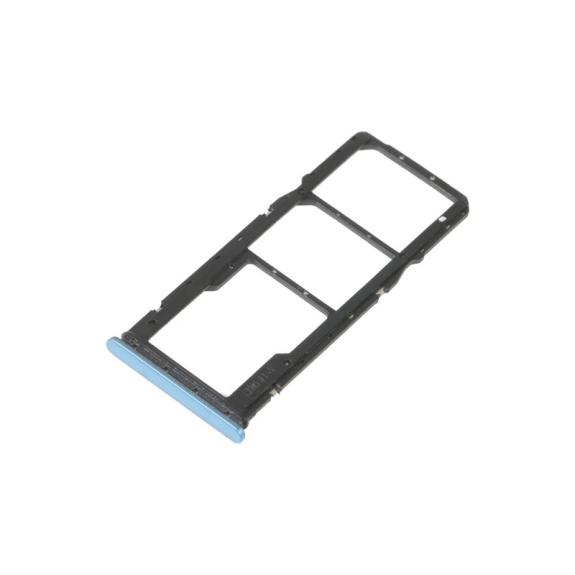 Bandeja dual Sim + SD Para Xiaomi Redmi 10A en color azul