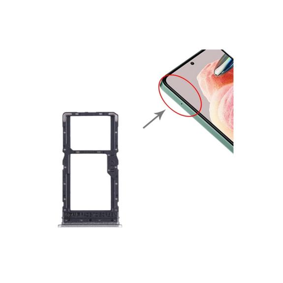 Bandeja Dual SIM + SD Para Xiaomi Redmi Note 12R Plateado