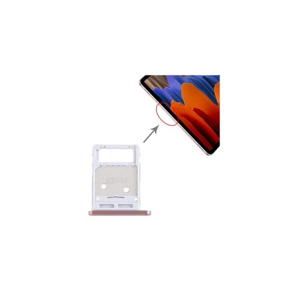 Bandeja SIM + SD para Samsung Galaxy Tab S7 / S7 Plus rosa