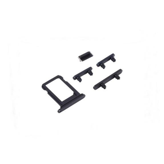 Bandeja SIM y botones laterales para iPhone 13 Mini negro